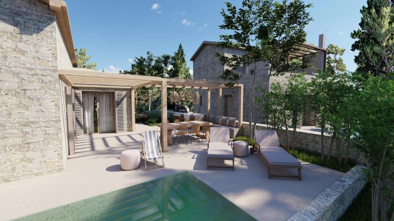 Papadria Villas - Modern Luxury Villas Near Kathisma Beach Tsoukaládhes Exterior foto