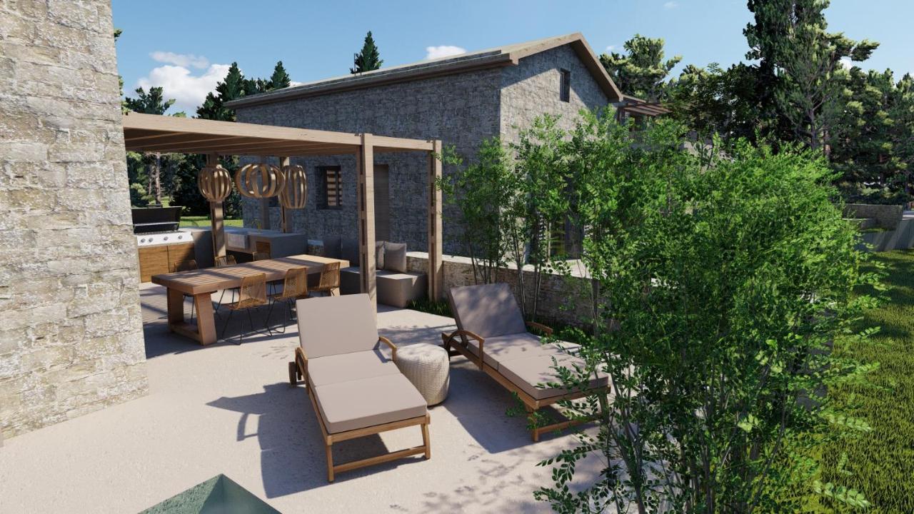 Papadria Villas - Modern Luxury Villas Near Kathisma Beach Tsoukaládhes Exterior foto